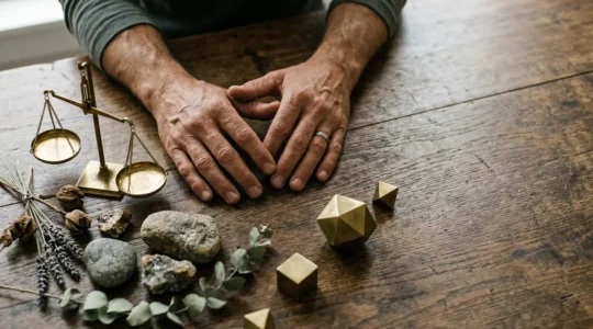 Entrepreneur examinant plusieurs actifs financiers diversifiés pour protéger son patrimoine