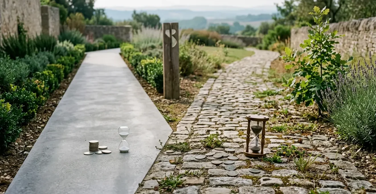 Comparaison visuelle entre stratégies d'investissement ETF et gestion pilotée face à l'inflation