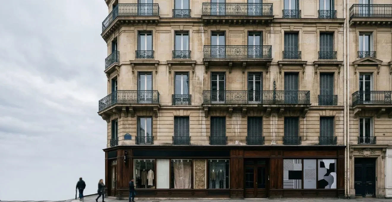 Appartement résidentiel au-dessus d'une boutique de luxe suite à un dégât des eaux