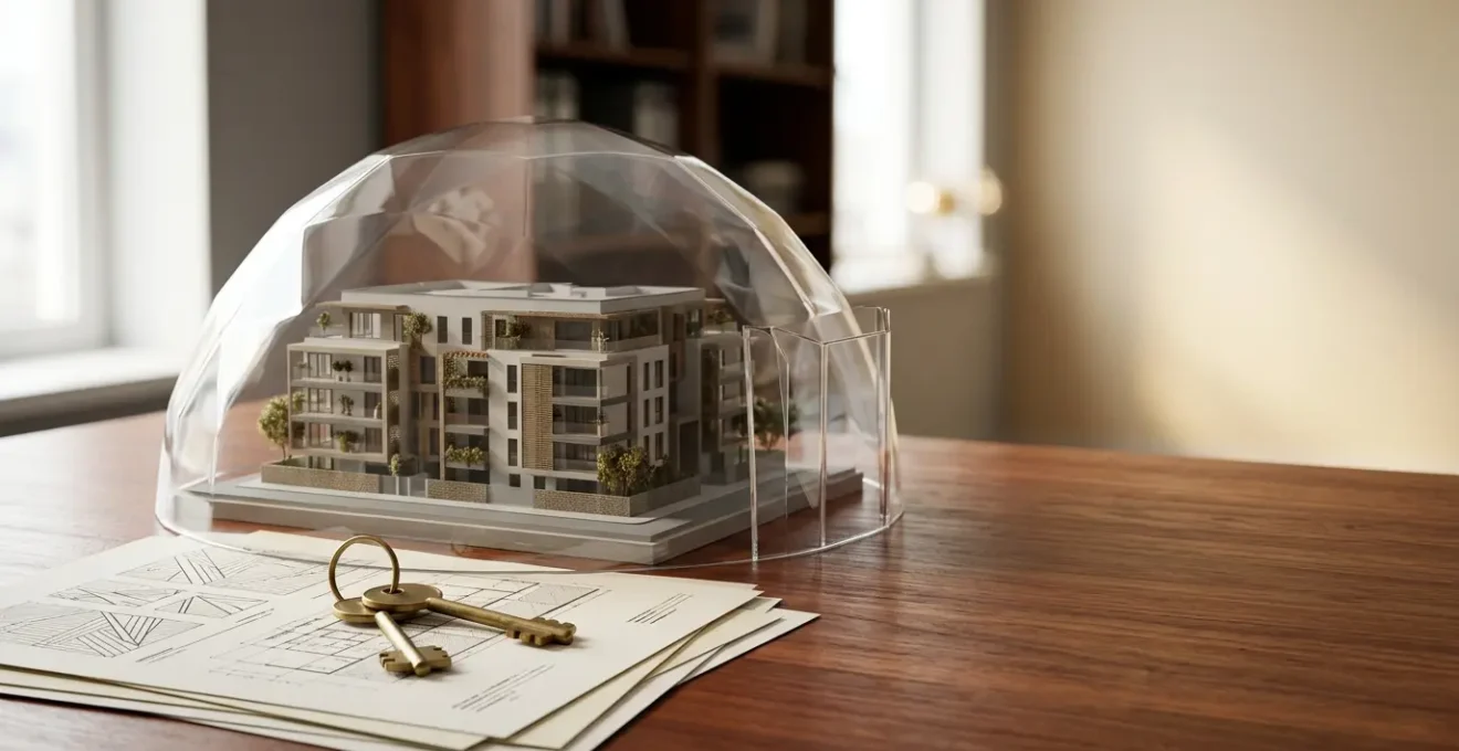 Concept de protection patrimoniale à travers une structure SCI et assurance