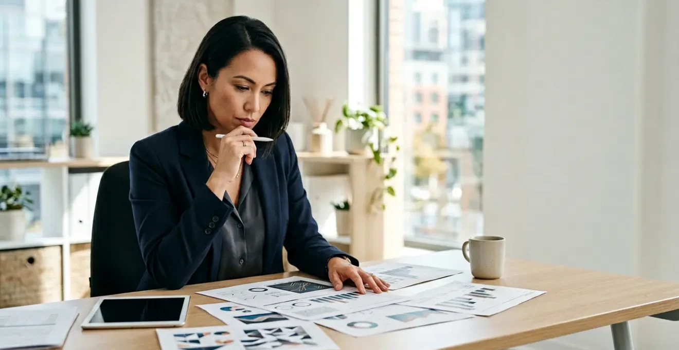 Directeur financier analysant les options de placement pour la trésorerie d'entreprise