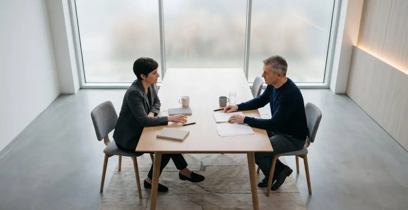Consultation entre experts en cybersécurité élaborant un plan de résilience