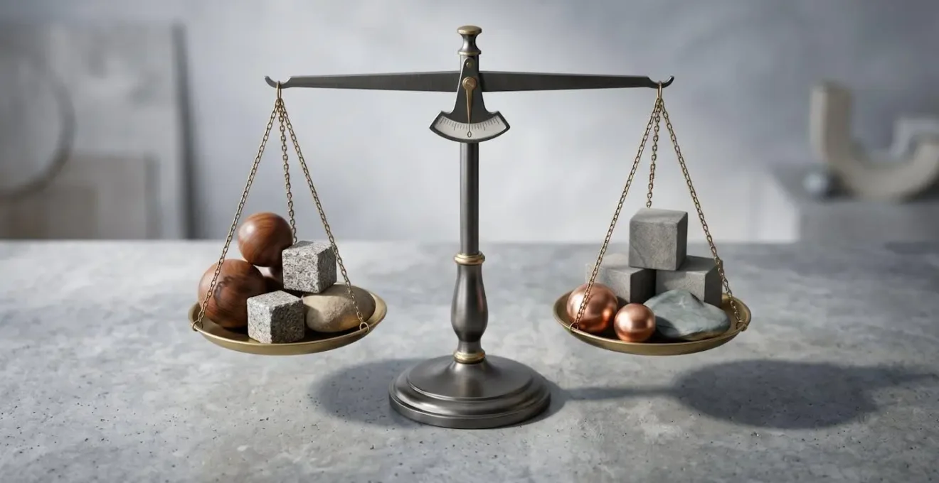 Représentation symbolique de la gestion pilotée d'investissements avec équilibre et diversification